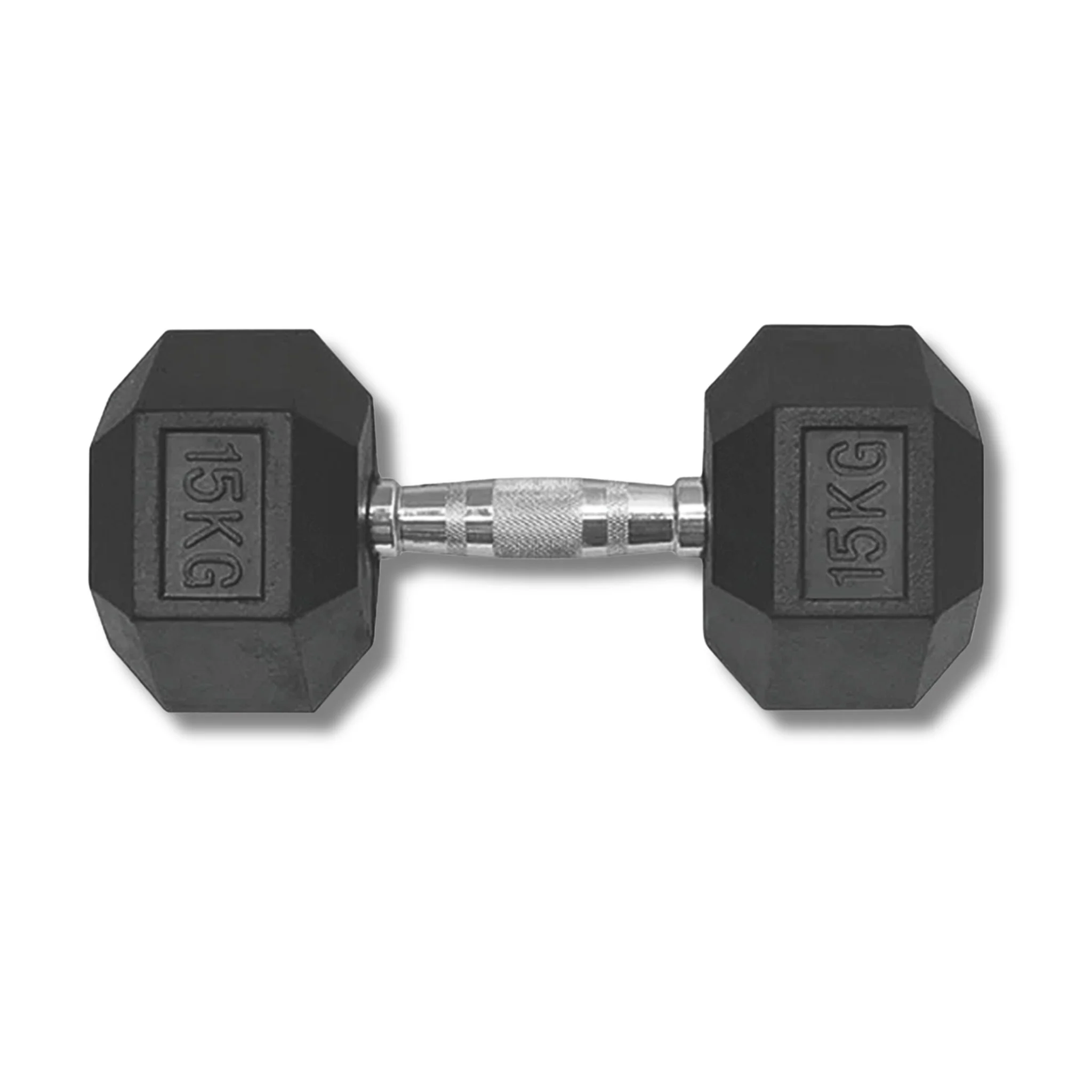 15KG HEX DUMBBELL - RUBBER COATED