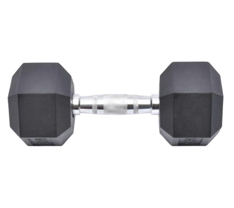 35KG HEX DUMBBELL - RUBBER COATED - Image 4