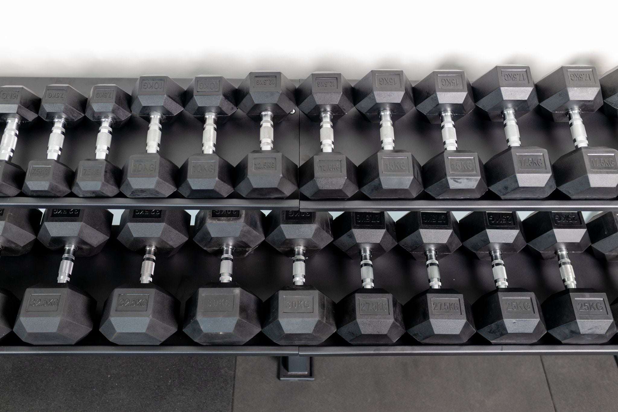 35KG HEX DUMBBELL - RUBBER COATED - Image 5