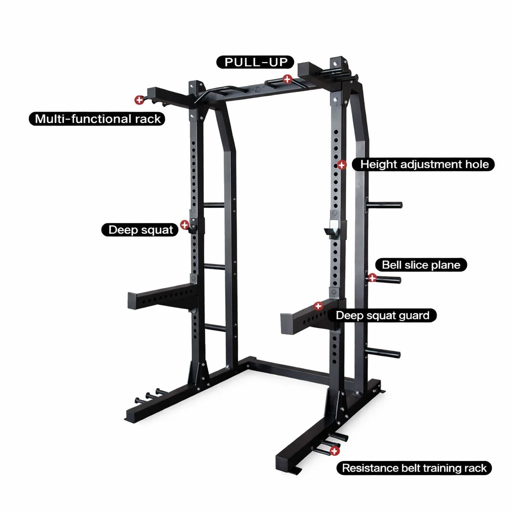 Commercial Squat Rack with Plate Holders (Brisbane Pickup) - Image 2