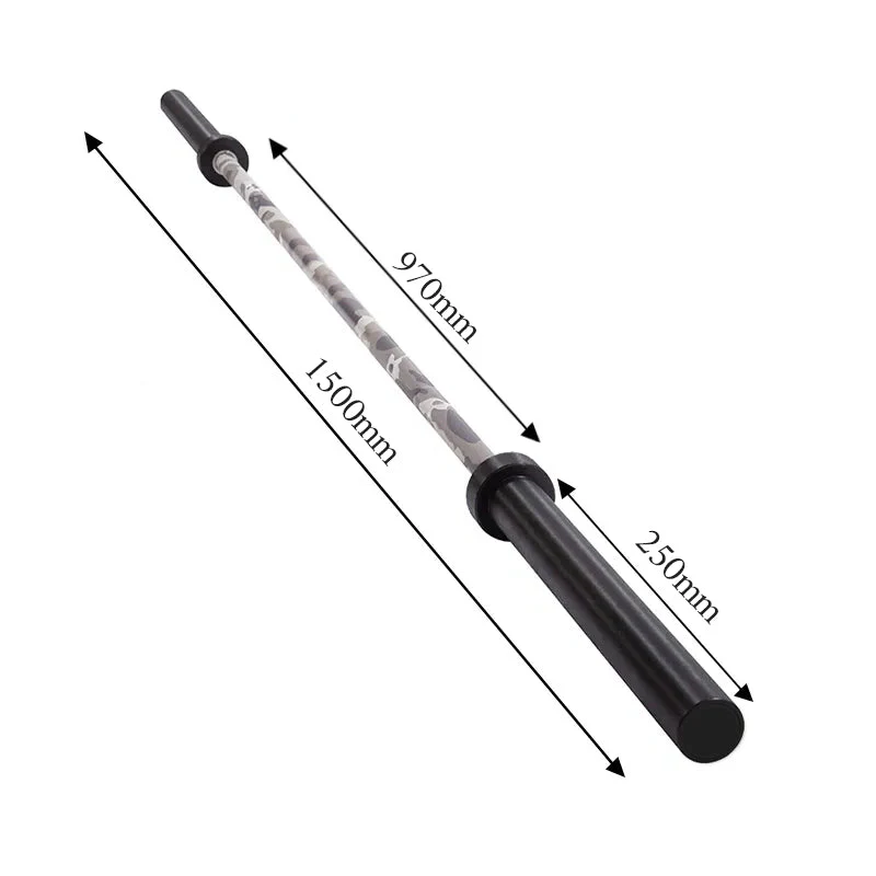 Olympic 150cm Camo Barbell | 453kg (1000lb) Technique Bar | 247 Gym Equipment - Image 5